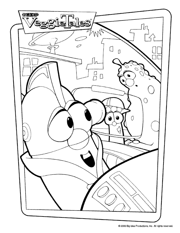 veggie tales coloring pages larry boy